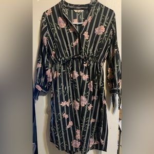 🖤rose stripe dress💐